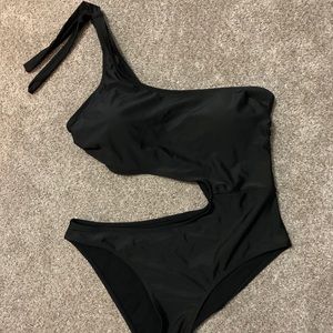 Black one-piece